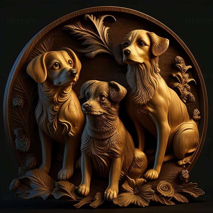3D model dogs (STL)